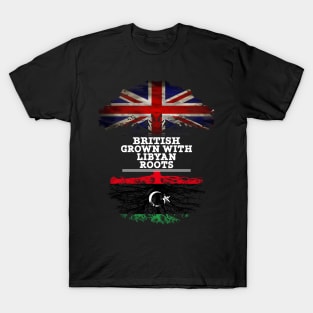 British Grown With Libyan Roots - Gift for Libyan With Roots From Libya T-Shirt